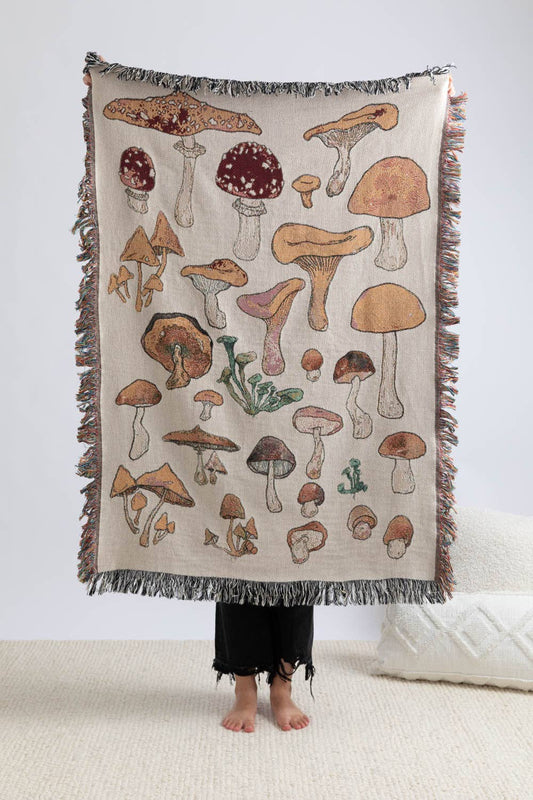 Mushroom Throw Blanket