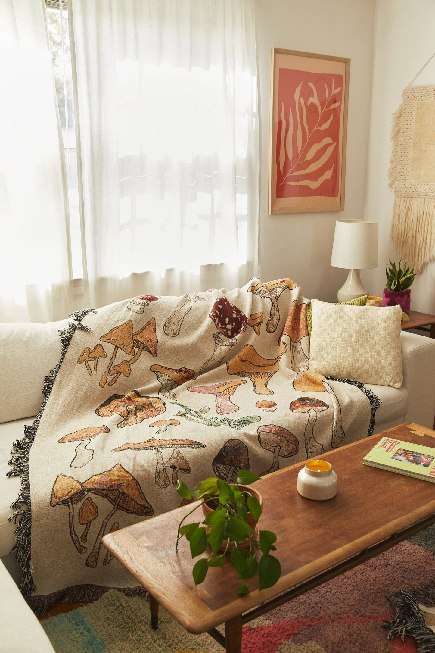 Mushroom Throw Blanket