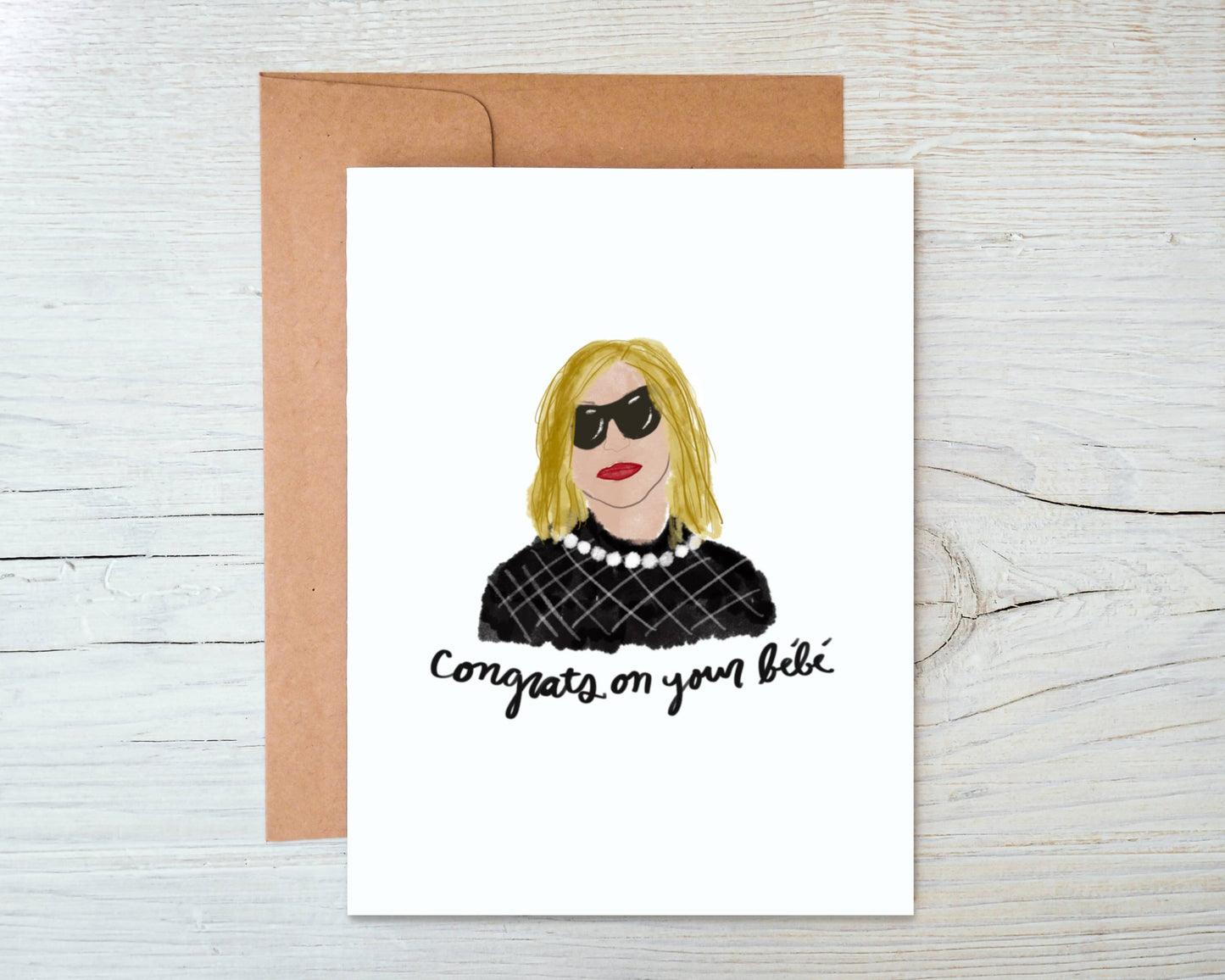 Marigold Press - Congrats On Your Bebe - Moira Rose New Baby Card