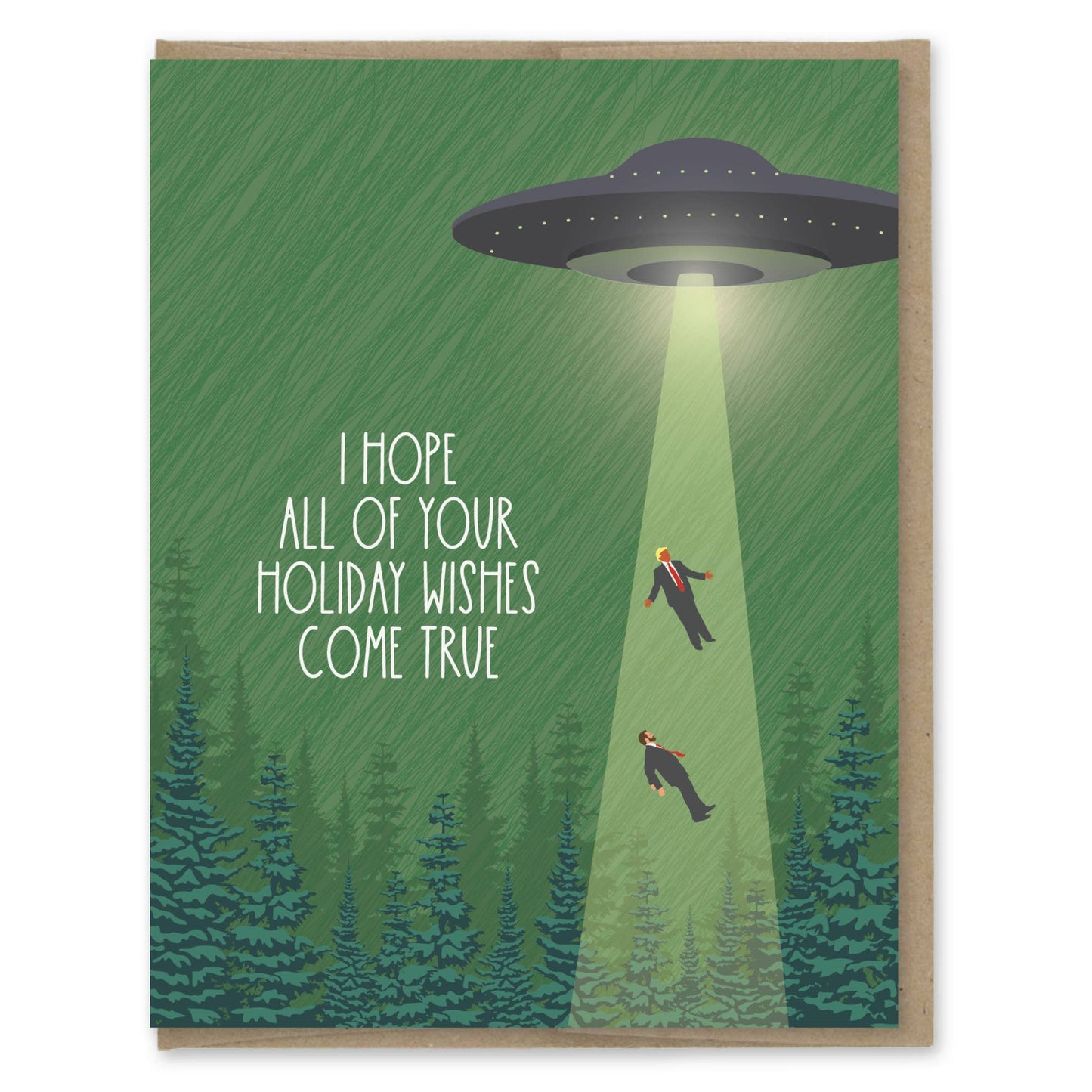 Modern Printed Matter - UFO Take Our Leaders Holiday Card
