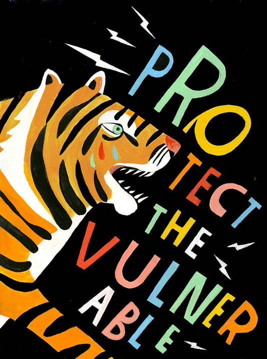 Lisa Congdon Art & Illustration - Protect the Vulnerable - Art Print: 8.5" x 11"