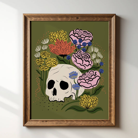 Tara Reed - Skull Garden 8" x 10" Art Print