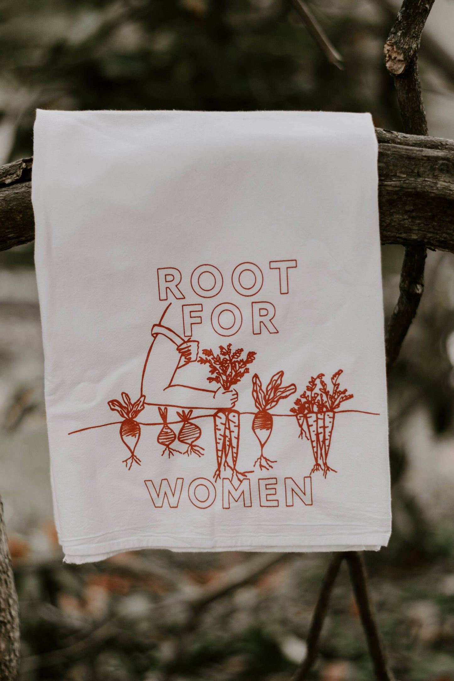 Root for Women Tea Towel