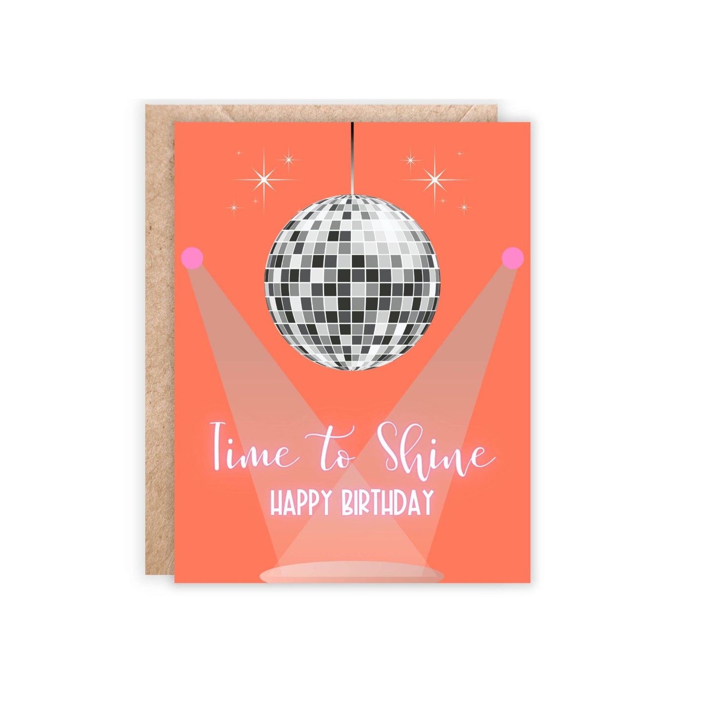 Jolly Rae - Disco Ball Time to Shine Birthday Card