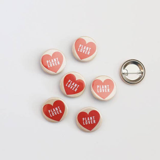 Plant lover pinback button