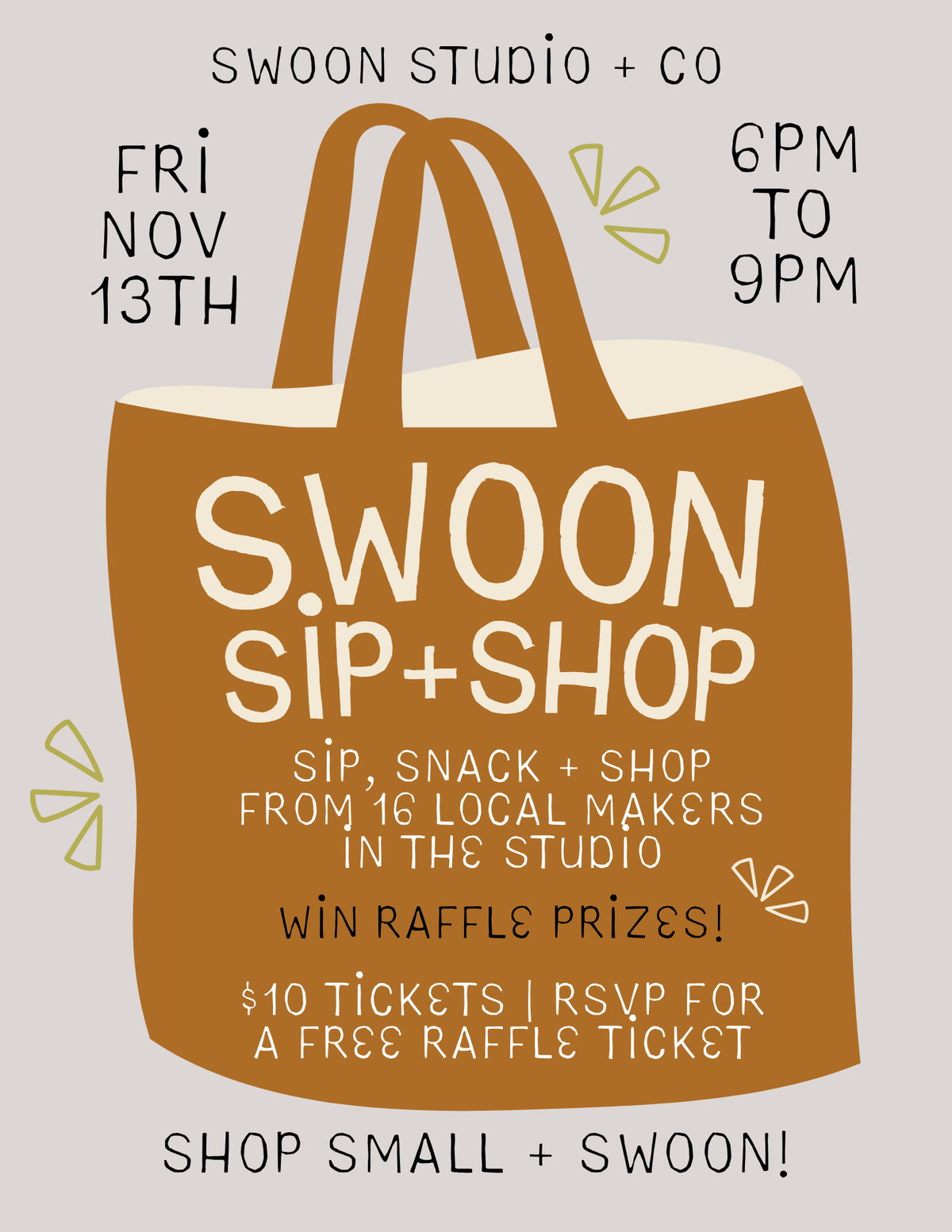RSVP for SIP + SHOP!