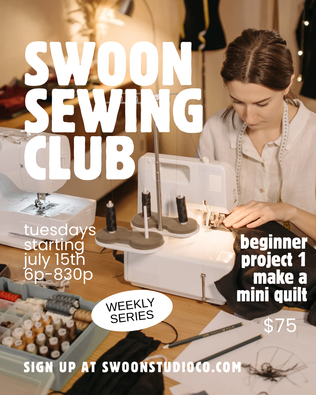 Swoon Sewing Basics + Make a Mini Improv Quilt