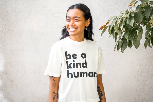 Be a Kind Human Crop Tee