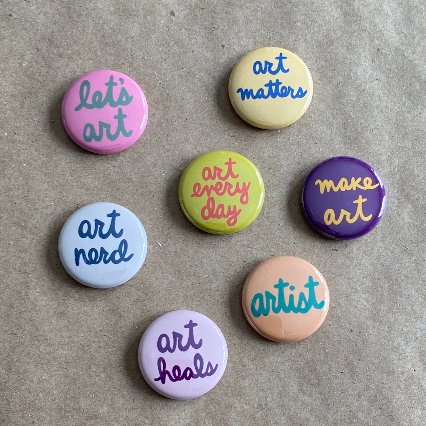AnneArchy - Art nerd pin back button: Loose (no packaging)