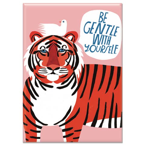 Be Gentle With Yourself Rectangle Magnet | Lisa Congden