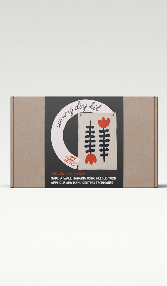 it's all in the stitch - Nordic Flowers DIY Sewing Kit: Flame / Printed Booklet / Full Kit