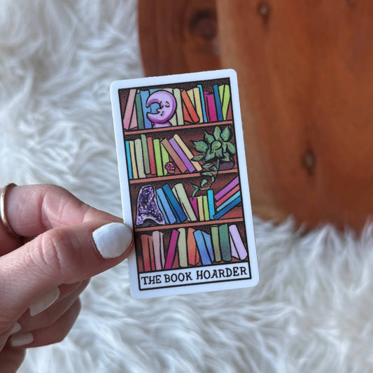 Big Moods - "The Book Hoarder" Book Tarot Card Sticker