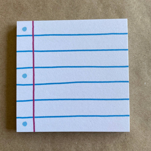 Notebook Paper Sticky Notes