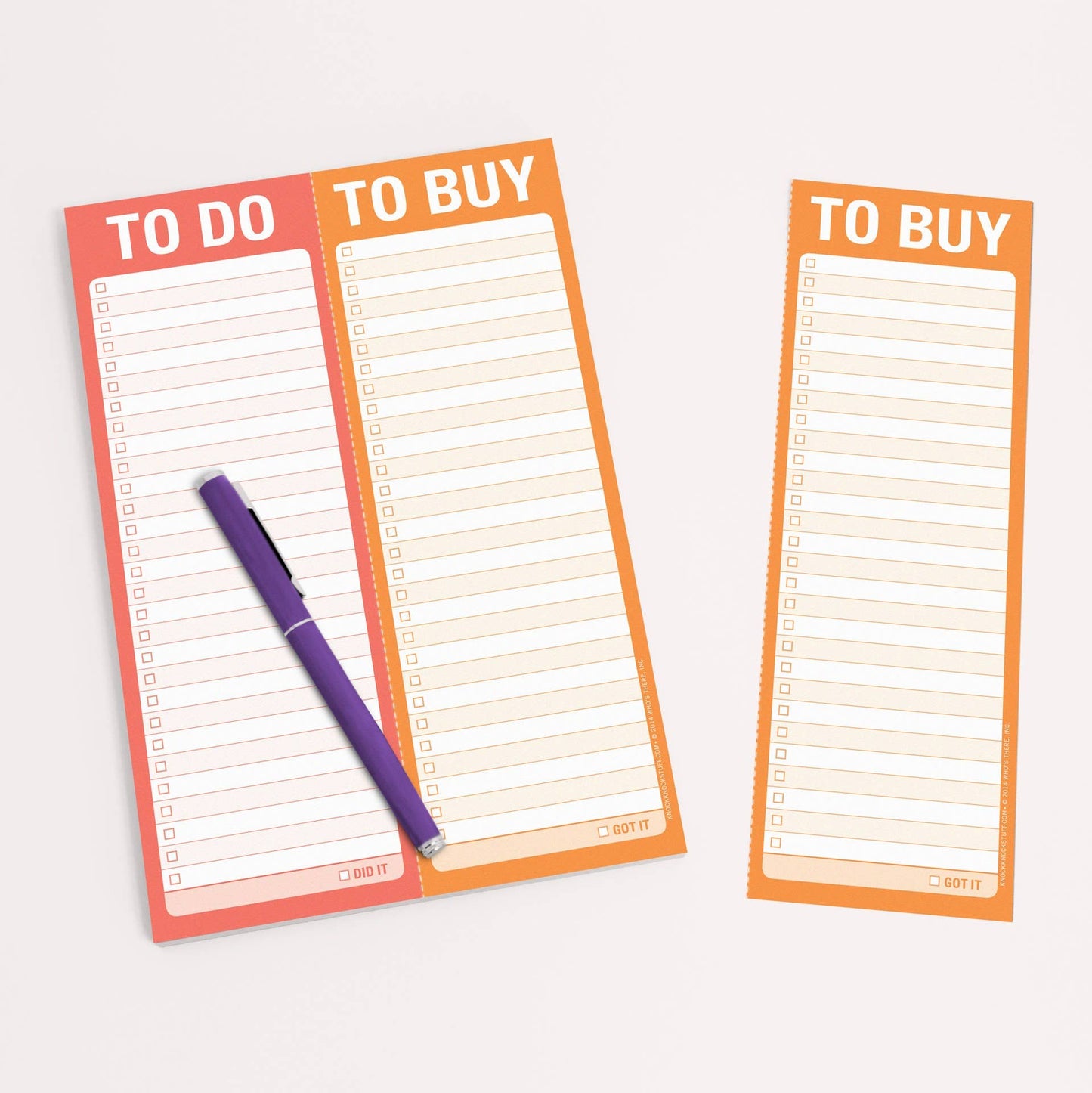 Knock Knock - To Do / To Buy Perforated Pad