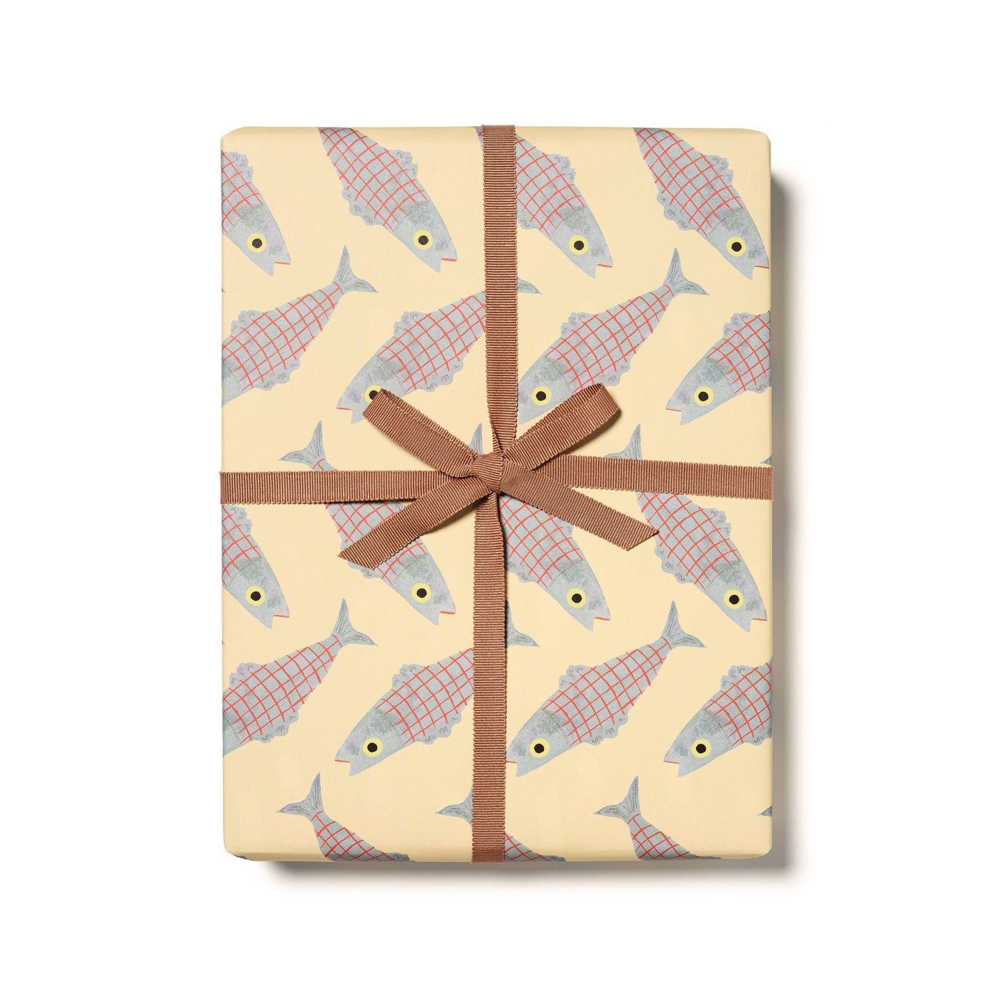 Red Cap Cards - Herring wrapping paper: Rolls of 3 sheets