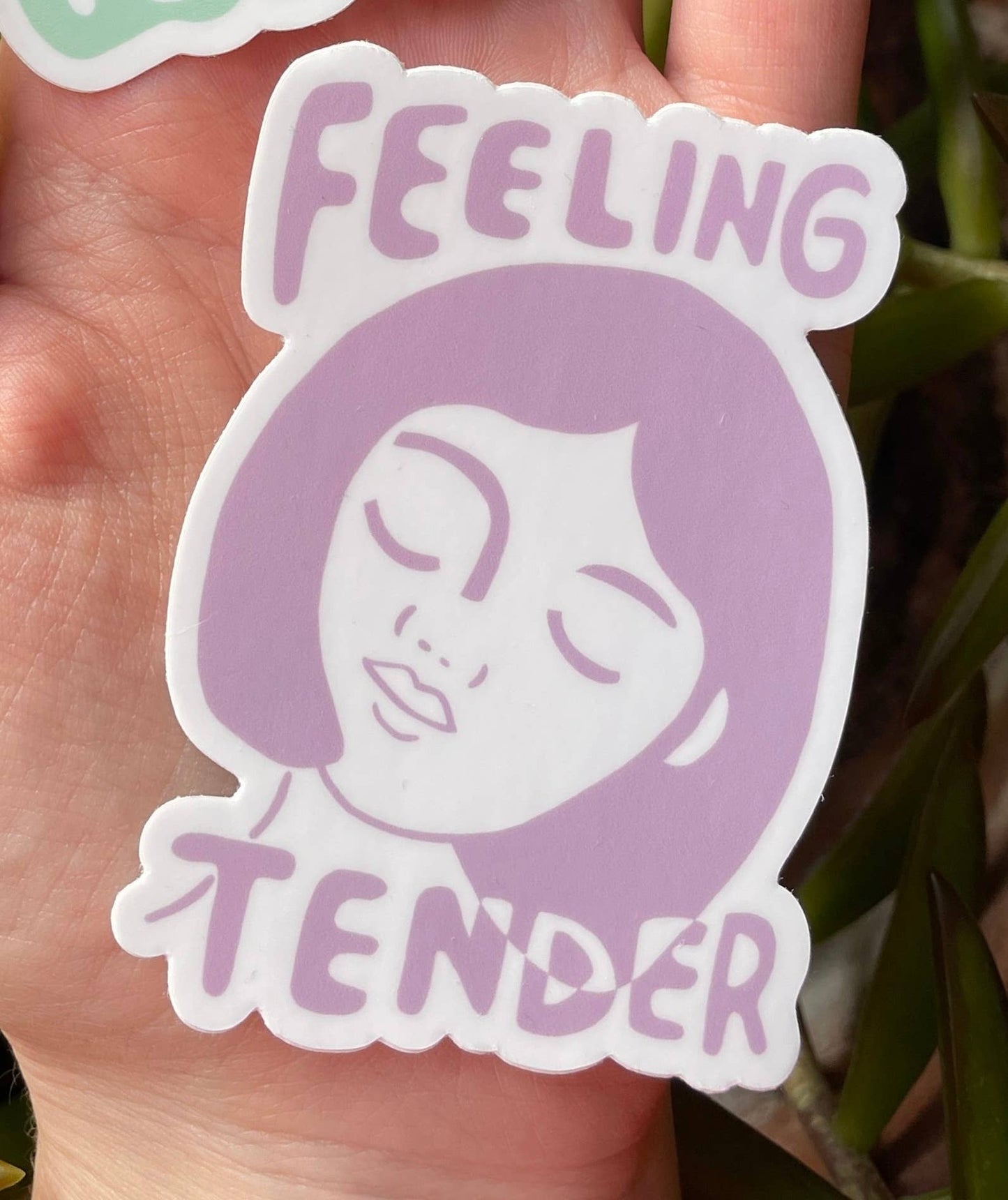 Rare Press - Feeling Tender Vinyl Sticker (lavender)