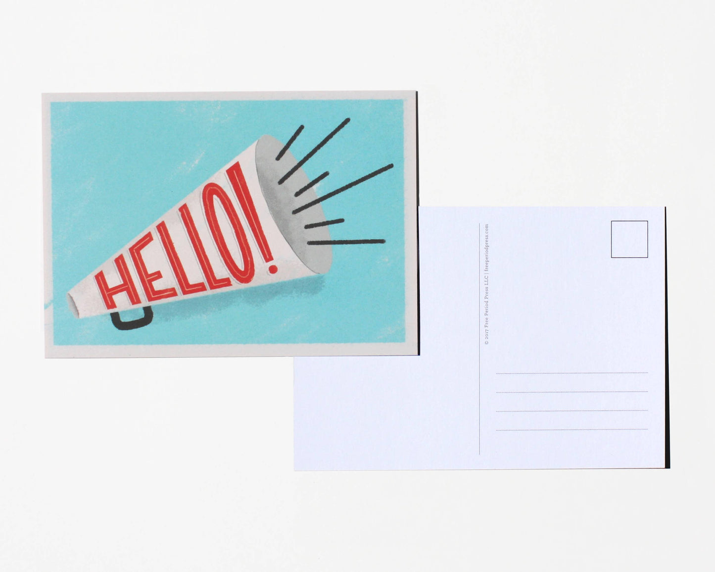 Free Period Press - Hello Political Action Postcard