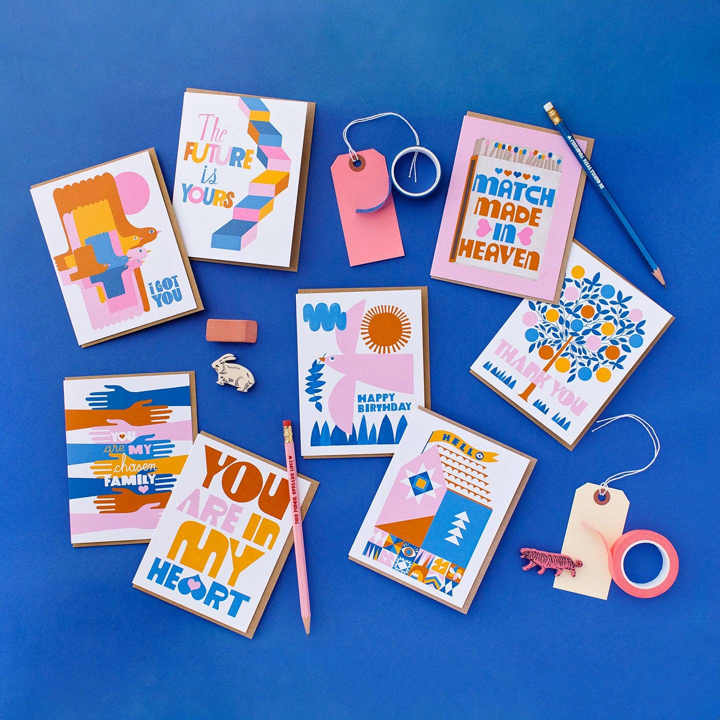Lisa Congdon Art & Illustration - You Are my Chosen Family Greeting Card